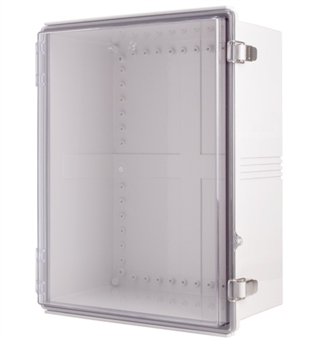Boxco BC-ATP-354520 Hinged Lid Enclosure, Clear Cover, ABS Plastic