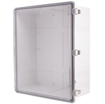 Boxco BC-ATP-506025 Hinged Lid Enclosure, Clear Cover, ABS Plastic
