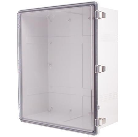 Boxco BC-ATP-506025 Hinged Lid Enclosure, Clear Cover, ABS Plastic