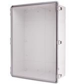 Boxco BC-ATP-507025 Hinged Lid Enclosure, Clear Cover, ABS Plastic