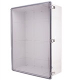 Boxco BC-ATP-608028 Hinged Lid Enclosure, Clear Cover, ABS Plastic
