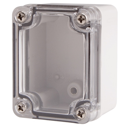 Boxco BC-ATS-050604 Screw Cover Enclosure, Clear Cover, ABS Plastic