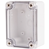 Boxco BC-ATS-071005 Screw Cover Enclosure, Clear Cover, ABS Plastic