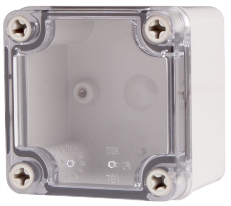 Boxco BC-ATS-080806 Screw Cover Enclosure, Clear Cover, ABS Plastic