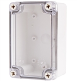 Boxco BC-ATS-081307 Screw Cover Enclosure, Clear Cover, ABS Plastic
