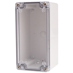 Boxco BC-ATS-081608 Screw Cover Enclosure, Clear Cover, ABS Plastic