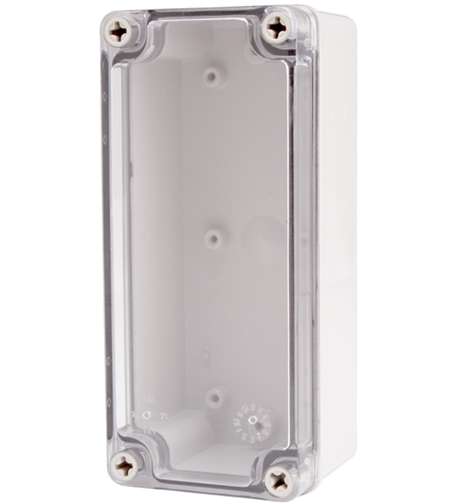 Boxco BC-ATS-081807 Screw Cover Enclosure, Clear Cover, ABS Plastic