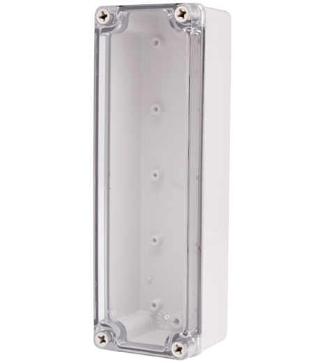 Boxco BC-ATS-082507 Screw Cover Enclosure, Clear Cover, ABS Plastic