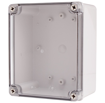 Boxco BC-ATS-141709 Screw Cover Enclosure, Clear Cover, ABS Plastic