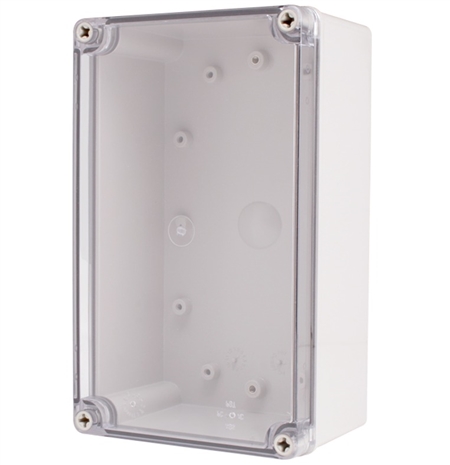 Boxco BC-ATS-142309 Screw Cover Enclosure, Clear Cover, ABS Plastic