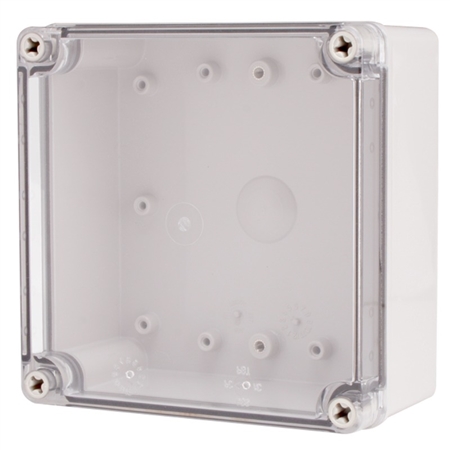 Boxco BC-ATS-151507 Screw Cover Enclosure, Clear Cover, ABS Plastic