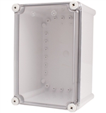 Boxco BC-ATS-192818 Screw Cover Enclosure, Clear Cover, ABS Plastic
