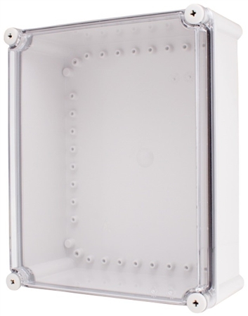 Boxco BC-ATS-212310 Screw Cover Enclosure, Clear Cover, ABS Plastic