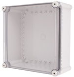 Boxco BC-ATS-282813 Screw Cover Enclosure, Clear Cover, ABS Plastic