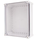 Boxco BC-ATS-283413 Screw Cover Enclosure, Clear Cover, ABS Plastic