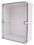 Boxco BC-ATS-385618 Screw Cover Enclosure, Clear Cover, ABS Plastic