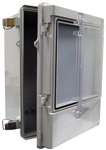 Boxco BC-CGD-354513 Dual Door Enclosure, 350x450x130, Polycarbonate