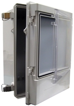Boxco BC-CGD-354521 Dual Door Enclosure, 350x450x210, Polycarbonate