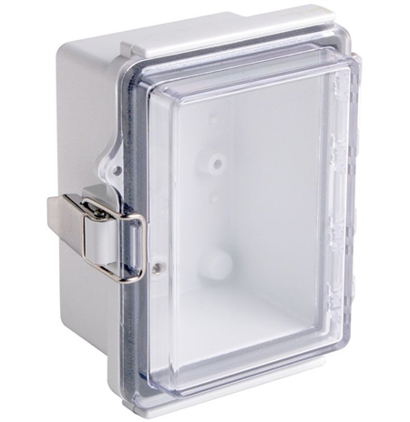 Boxco BC-CTP-091207 Hinged Lid Enclosure, Clear Cover, Polycarbonate