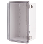Boxco BC-CTP-162613 Enclosure, 160x260x130, Clear Cover Hinged Lid, Polycarbonate