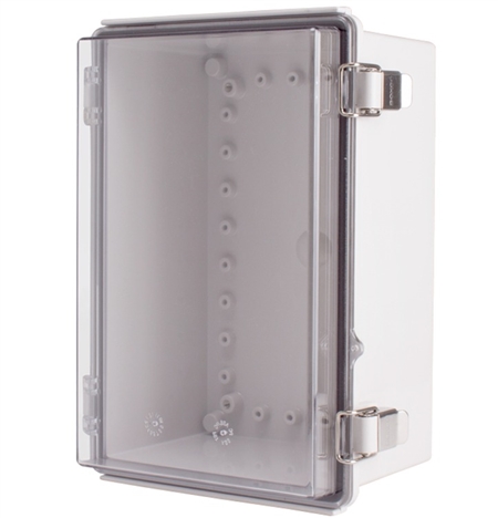 Boxco BC-CTP-192814 Hinged Lid Enclosure, Clear Cover, Polycarbonate