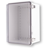 Boxco BC-CTP-253518 Enclosure, 250x350x180, Clear Hinged Lid, Polycarbonate