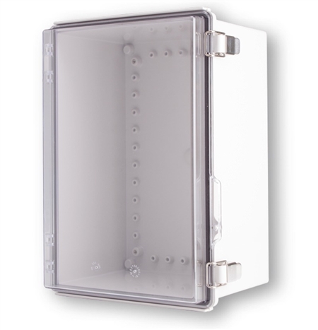 Boxco BC-CTP-253518 Hinged Lid Enclosure, Clear Cover, Polycarbonate
