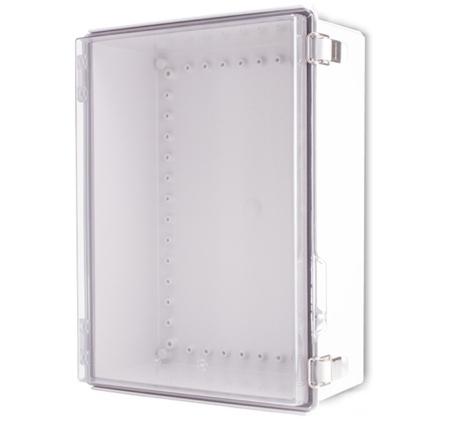 Boxco BC-CTP-304015 Hinged Lid Enclosure, Clear Cover, Polycarbonate