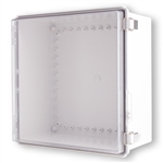 Boxco BC-CTP-353518 Enclosure, 350x350x180, Clear Hinged Lid, Polycarbonate