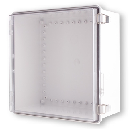 Boxco BC-CTP-353518 Hinged Lid Enclosure, Clear Cover, Polycarbonate