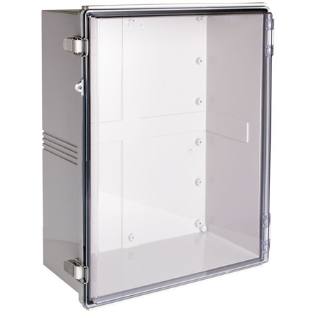 Boxco BC-CTP-354516 Hinged Lid Enclosure, Clear Cover, Polycarbonate