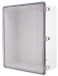 Boxco BC-CTP-506018 Hinged Lid Enclosure, Clear Cover, Polycarbonate
