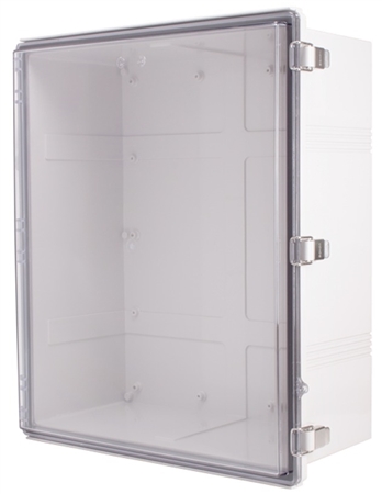 Boxco BC-CTP-506018 Hinged Lid Enclosure, Clear Cover, Polycarbonate