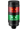 Qronz BTL70BK-AFRG-LN24 Red Green LED Tower Light, Lead Wire, 24V