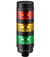Qronz BTL70BK-AFRYG-QD12 Red Yellow Green LED Tower Light, Quick Disconnect, 12V