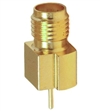 Mueller SMA Connector Jack, Edge Mount, 50 Ohm