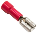 Mueller BU-190170007 Red Vinyl Insulated Female Quick Disconnect Terminal, 22-18 AWG, .187" X .02"