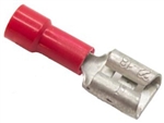 Mueller BU-190170014 Red Vinyl Insulated Female Quick Disconnect Terminal, 22-18 AWG, .25" X .032"