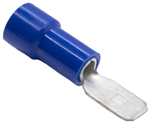 Mueller BU-190230010 Blue Vinyl Insulated Male Quick Disconnect Terminal, 16-14 AWG, .187" X .02"