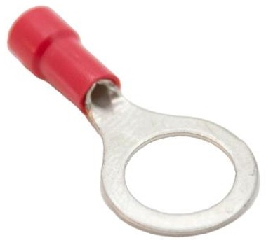 Mueller BU-190540044 Vinyl Insulated Ring Terminal, Stud Size 5/16", 22-18 AWG
