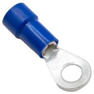 Mueller BU-190540110 Vinyl Insulated Ring Terminal, Stud Size 8, 16-14 AWG