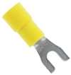 Mueller BU-191440037 Vinyl Insulated Fork Terminal, Stud Size 6, 12-10 AWG