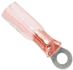Mueller BU-191640085 Red Heat Shrink Insulated Ring Terminal, Stud Size 6, 22-18 AWG
