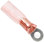 Mueller BU-191640086 Heat Shrink Insulated Ring Terminal, Stud Size 8, 22-18 AWG
