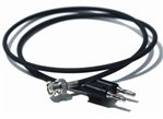 Mueller BU-5070-B-12-0 BNC Male to Double Banana Plug Coaxial Cable