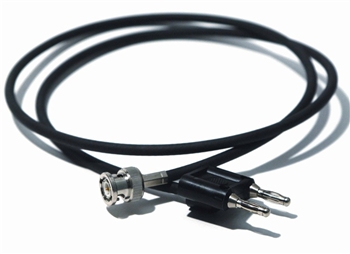 Mueller BU-5070-B-12-0 BNC Male to Double Banana Plug Coaxial Cable