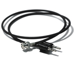 Mueller BU-5070-B-36-0 BNC Male to Double Banana Plug Coaxial Cable