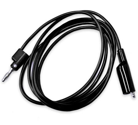 Mueller BU-P1166-12-0 Black 12" Banana Plug to BU-60 Alligator Clip Test Lead