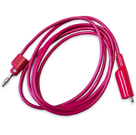 Mueller BU-P1166-48-2 Red 48" Banana Plug to BU-60 Alligator Clip Test Lead