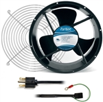 GardTec Cooling Fan Kit, 254 mm, Wire Fan Guard, 230V, 72", 45 Degree Plug